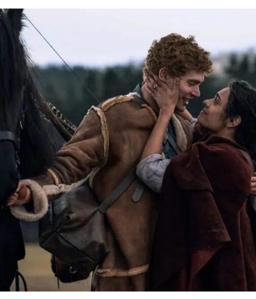 Josha Stradowski The Wheel of Time Brown Leather Coat - Image 7