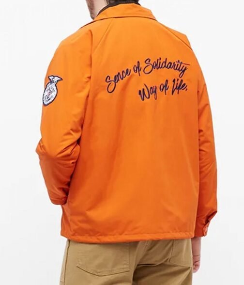 Rats Coach Full-Snap Orange Jacket - Image 4