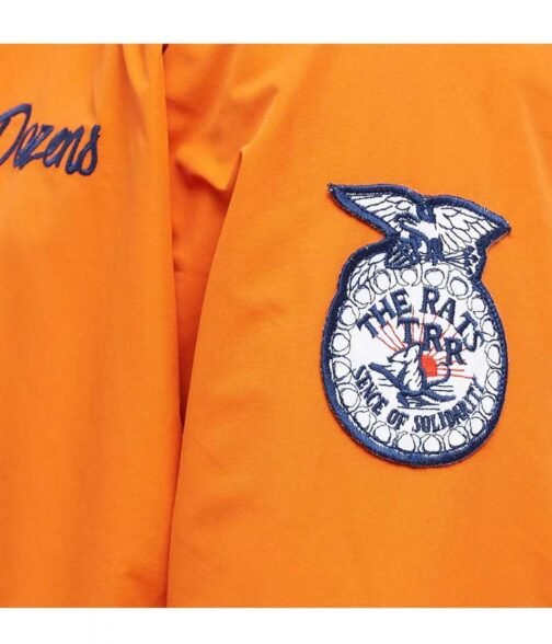 Rats Coach Full-Snap Orange Jacket - Image 5
