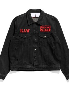 Raw is War Black Denim Jacket