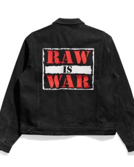 Raw is War Black Denim Jacket