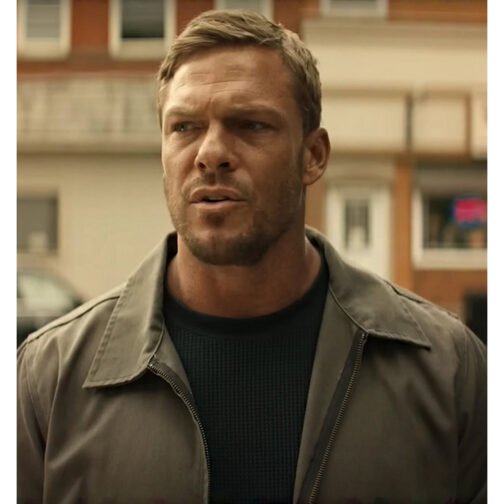 Reacher Season 2 Alan Ritchson Gray Cotton Jacket - Image 4