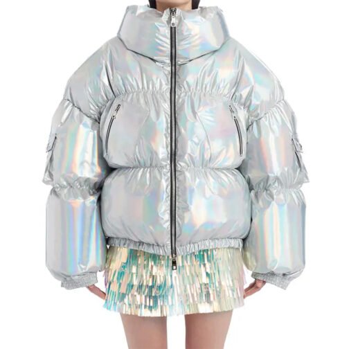 Sutton Stracke Real Housewives of Beverly Hills Puffer Silver Jacket