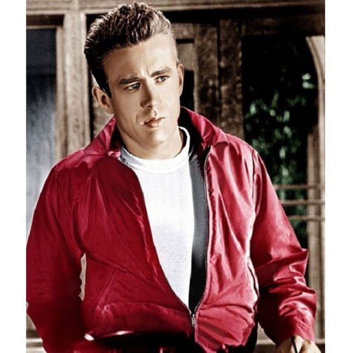 James Dean Rebel Without a Cause Red Cotton Jacket - Image 4