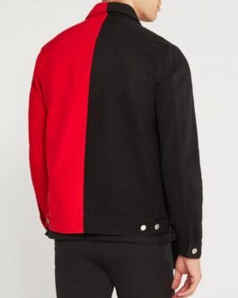 Denim Classic Black and Red Jacket