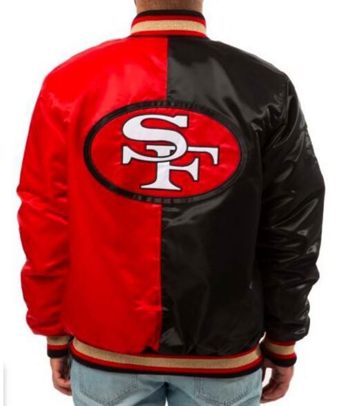 San Francisco 49ers Red and Black Jacket - Image 5