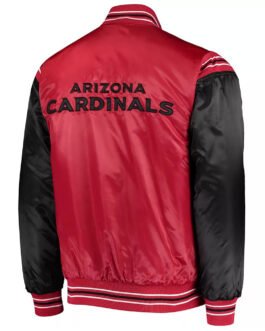 Arizona Cardinals Enforcer Satin Red/Black Jacket