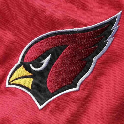 Arizona Cardinals Enforcer Satin Red/Black Jacket - Image 4