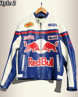 Red Bull Motorcycle Leather Jacket