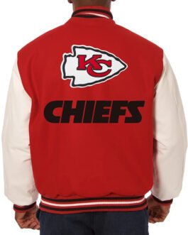 Red/Cream Kansas City Chiefs Varsity Jacket