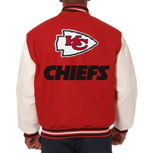 Red/Cream Kansas City Chiefs Varsity Jacket - Image 2