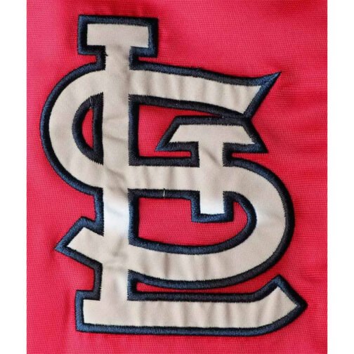 St. Louis Cardinals Red/Cream Satin Jacket - Image 4