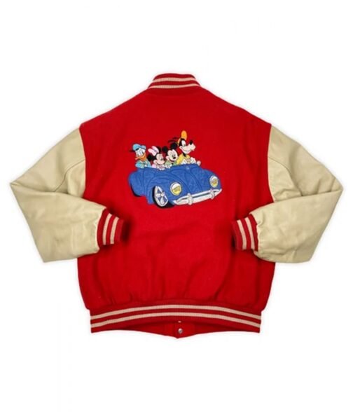 Red Mickey Mouse Varsity Jacket - Image 2