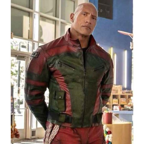 Dwayne Johnson Red One Leather Jacket - Image 2