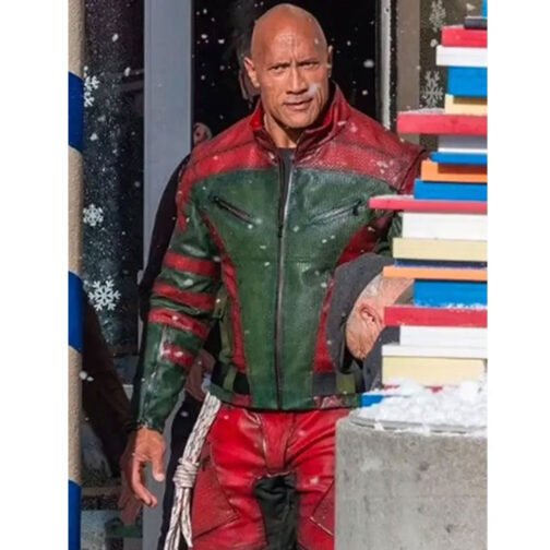 Dwayne Johnson Red One Leather Jacket - Image 10