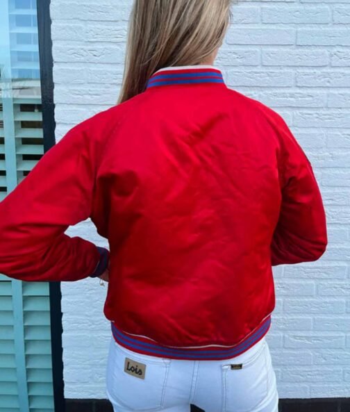 Red Philadelphia 76ers Bomber Jacket - Image 5