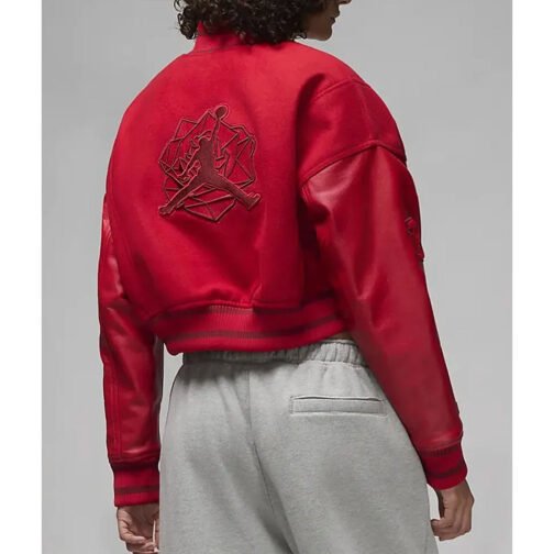 Teyana Taylor Rose Red Varsity Jacket - Image 7