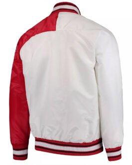 Red/White Atlanta Falcons Start of Season Retro Satin Jacket