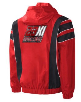 Red/black 23XI Racing Impact Half-Snap Pullover Jacket