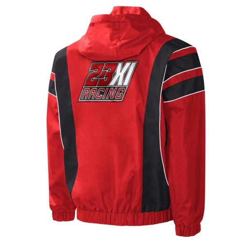 Red/black 23XI Racing Impact Half-Snap Pullover Jacket - Image 2