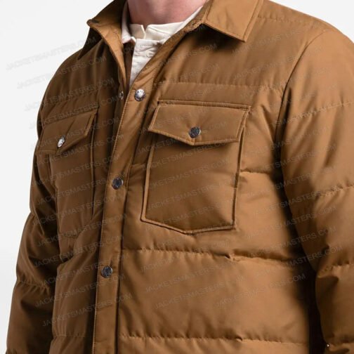 Jacob Batalon Reginald The Vampire Reginald Baskin Quilted Brown Jacket - Image 5