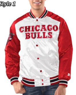Chicago Bulls Renegade Varsity Satin Jacket