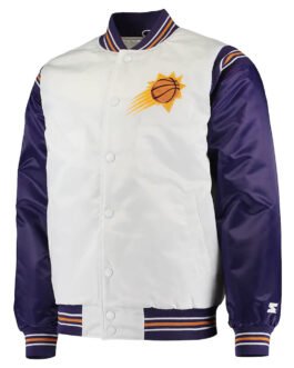 White/Purple Phoenix Suns Renegade Jacket