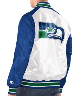 Renegade Seattle Seahawks Blue and White Jacket
