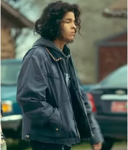D’Pharaoh Woon-A-Tai Reservation Dogs Grey Cotton Jacket - Image 2