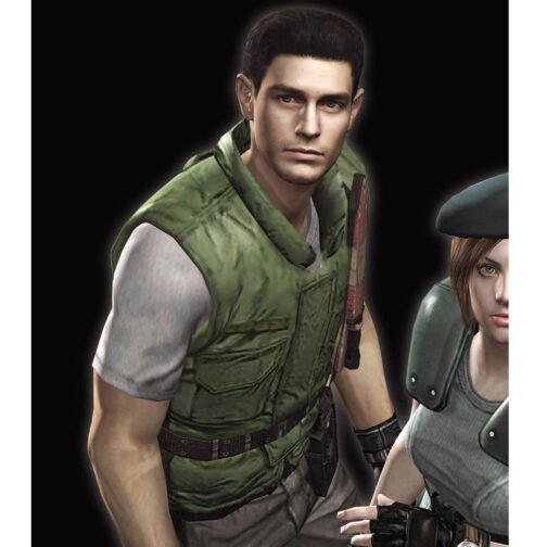 Resident Evil Chris Redfield Stars Green Vest - Image 6