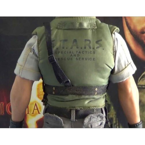Resident Evil Chris Redfield Stars Green Vest - Image 7