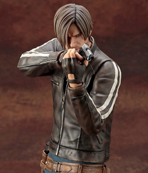 Leon Kennedy Resident Evil Vendetta Leather Jacket - Image 6