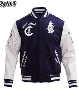 Retro Chicago Cubs Classic Rib Varsity Jacket
