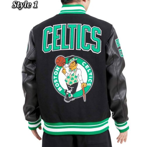 Boston Celtics Retro Classic Varsity Jacket - Image 5