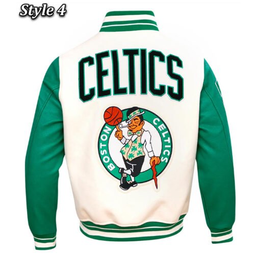 Boston Celtics Retro Classic Varsity Jacket - Image 8
