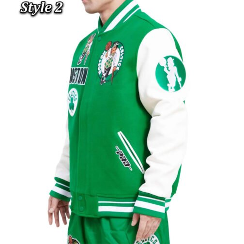 Boston Celtics Retro Classic Varsity Jacket - Image 13