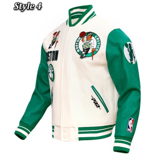 Boston Celtics Retro Classic Varsity Jacket - Image 14