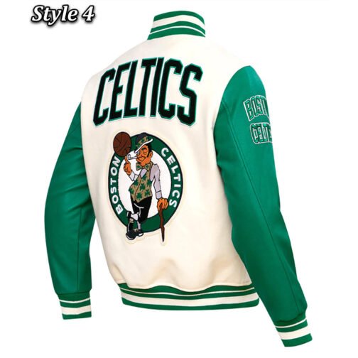 Boston Celtics Retro Classic Varsity Jacket - Image 11