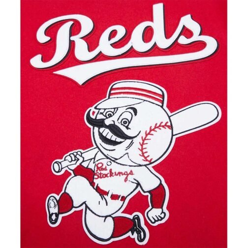 Cincinnati Reds Retro Classic Rib Varsity Jacket - Image 10