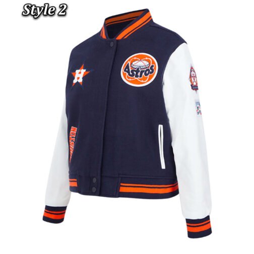 Retro Classic Rib Houston Astros Varsity Jacket - Image 8