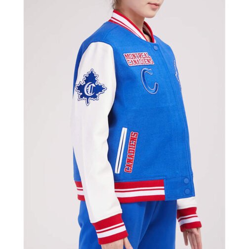 Retro Classic Rib Montreal Canadiens Varsity Jacket - Image 8
