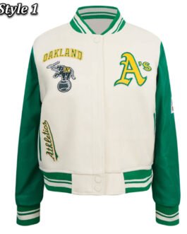 Oakland Athletics Retro Classic Rib Varsity Jacket
