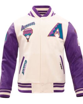 Arizona Diamondbacks Retro Classic Rib Varsity Jacket