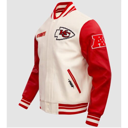 Kansas City Chiefs Retro Classic Rib Varsity Jacket - Image 5