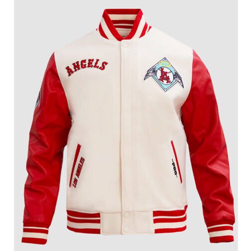 Los Angeles Angels Retro Classic Rib Varsity Jacket