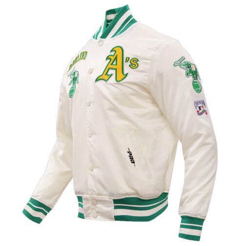 Oakland Athletics Retro Classic Rib Jacket - Image 5