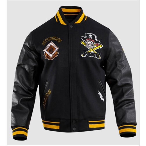 Pittsburgh Pirates Retro Classic Rib Varsity Jacket - Image 2