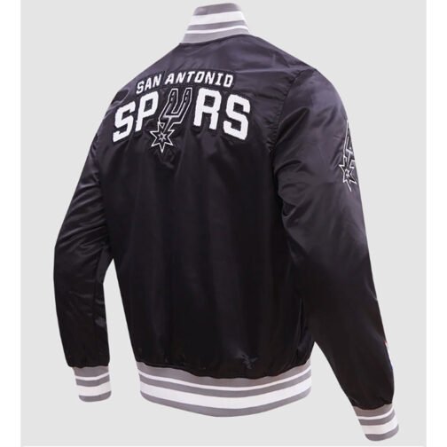 San Antonio Spurs Retro Classic Rib Jacket - Image 8