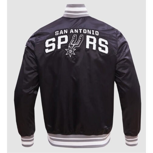San Antonio Spurs Retro Classic Rib Jacket - Image 4