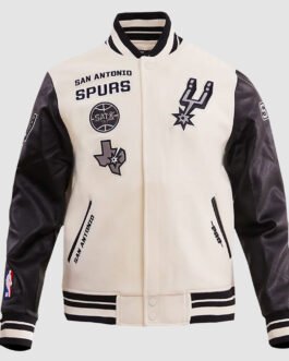 San Antonio Spurs Retro Classic Rib Varsity Jacket